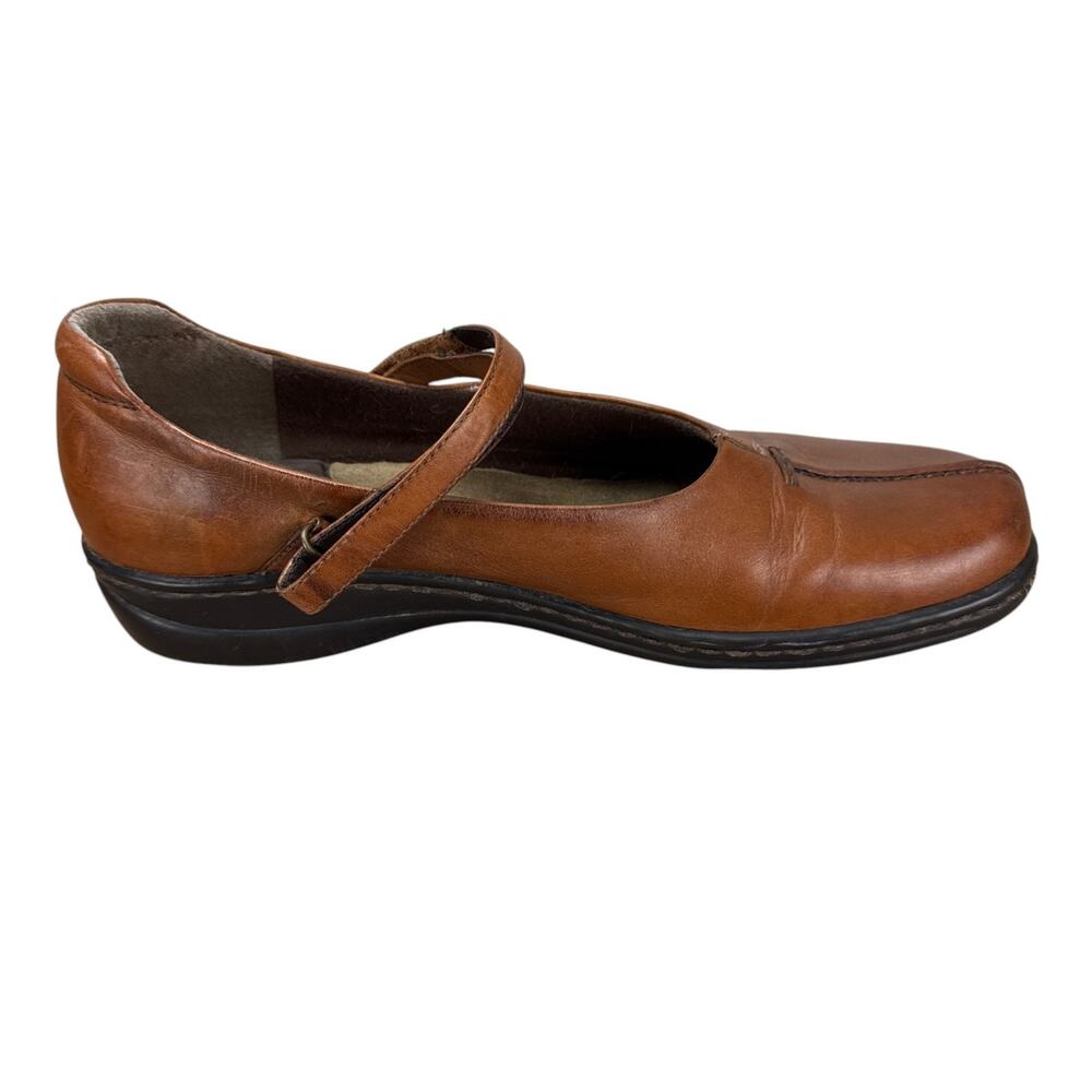 Earth Spirit Womens Size 11 Elliot Leather Mary Jane Flats Brown Comfort Granola - Picture 3 of 12